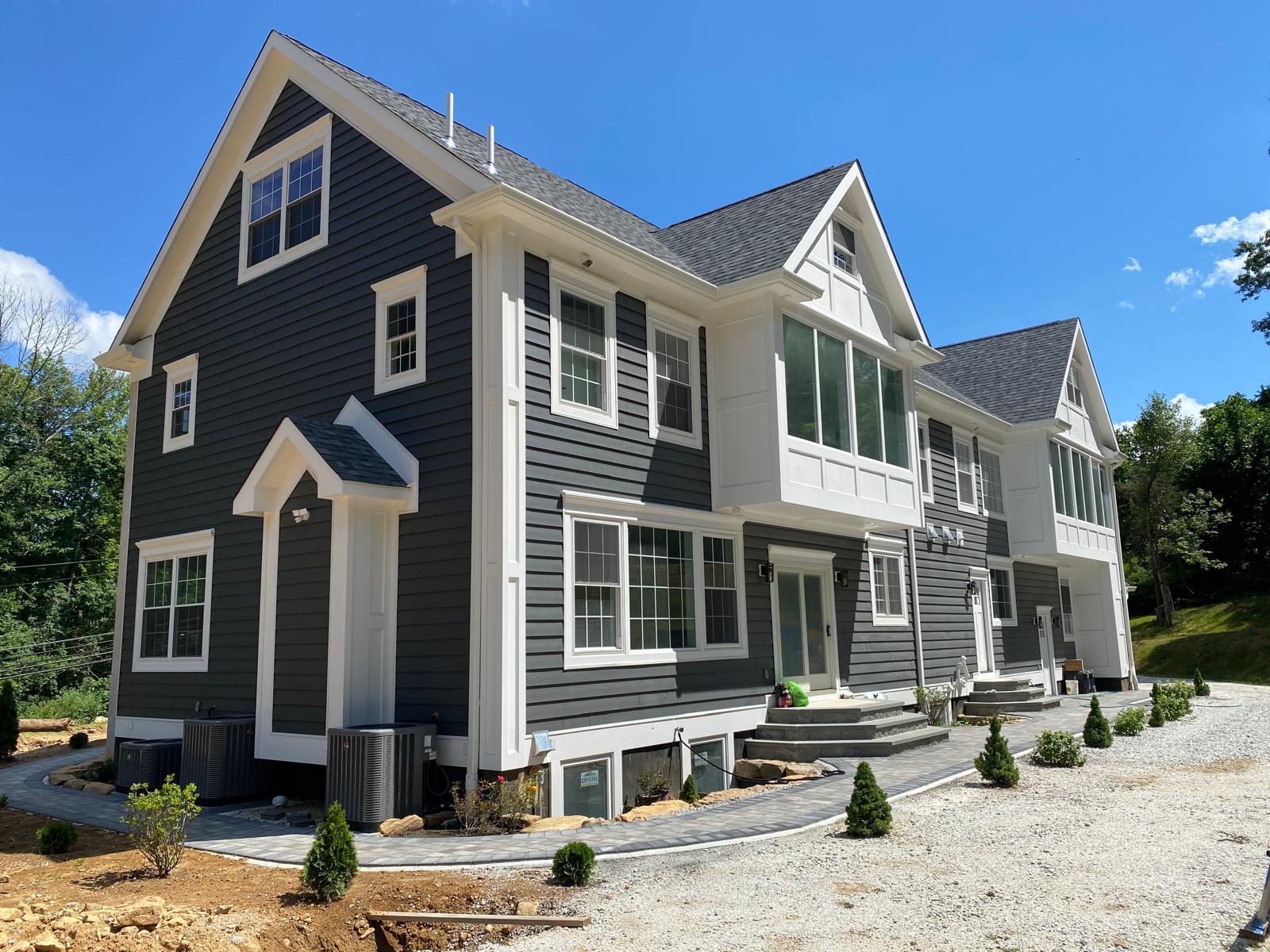 New siding on home